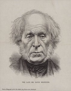 Sir David Brewster, physicien, mathématicien et astronome écossais - English School